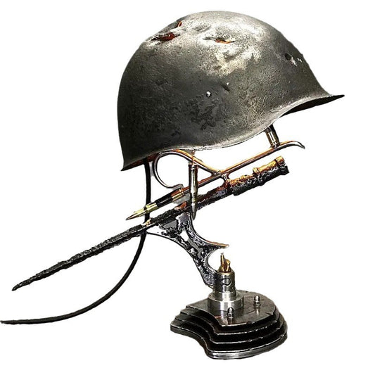 Crafts Decorations Classical War Helmet  Relic Lamp
