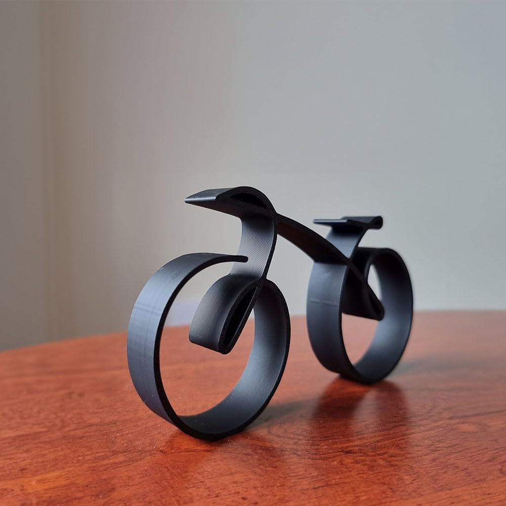 Cyclora Black Iron Bicycle Sculpture – Modern Table Ornament, Perfect Valentine’s Gift