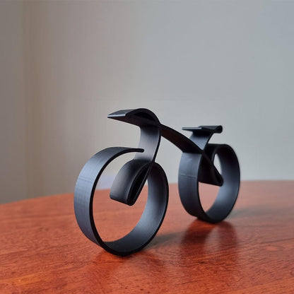 Cyclora Black Iron Bicycle Sculpture – Modern Table Ornament, Perfect Valentine’s Gift