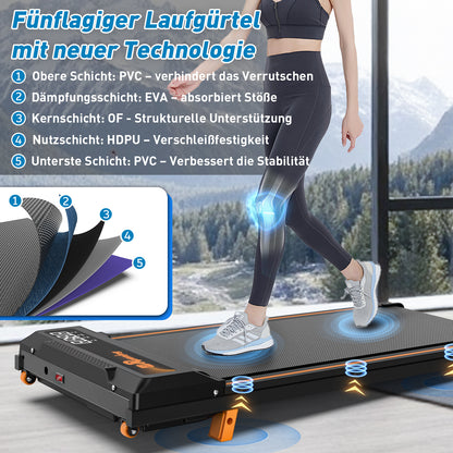 Home office Mini Treadmill LED Display Remote Control Treadmill Of 120KG