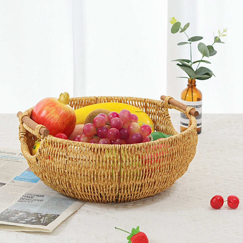 New Vine Weaving Fruit Basket Desktop Storage
