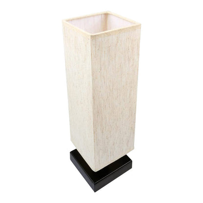 Modern  Square Cloth Covered Table Lamp