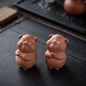 Astoria Zodiac Pig Figurine – Handcrafted Purple Clay Sculpture, Festive & Business Gift