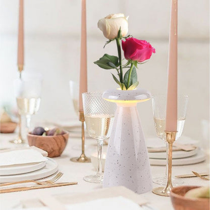 LuminArte Minimalist Touch LED Table Lamp – Vase-Inspired Modern Bedside Lighting