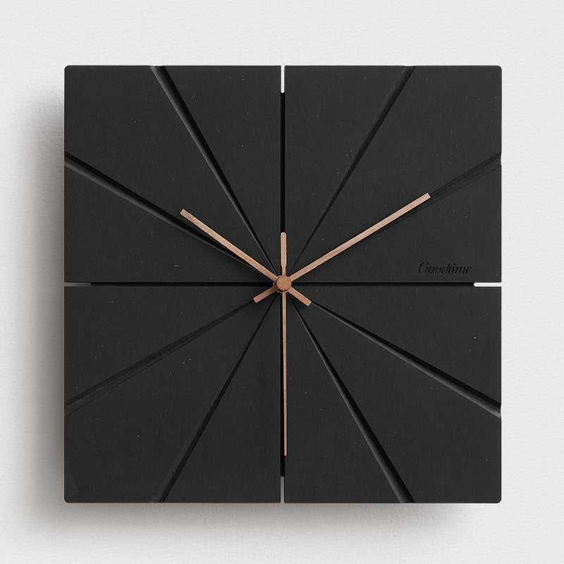 Chronora Modern Minimalist Black Clock – Round & Square Wall Decor