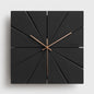 Chronora Modern Minimalist Black Clock – Round & Square Wall Decor