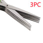 HerbiCut Multi-Layer Stainless Steel Kitchen Scissors – Quick Cutting Tool for Herbs, Onions, Seaweed & Spices
