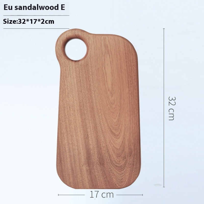 SandaWood Premium Black Sandalwood Cutting Board – Solid Wood Vegetable & Fruit Chopping Board.