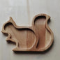 TimberTales Tray – Wooden Snack Tray with Fruit & Animal Patterns