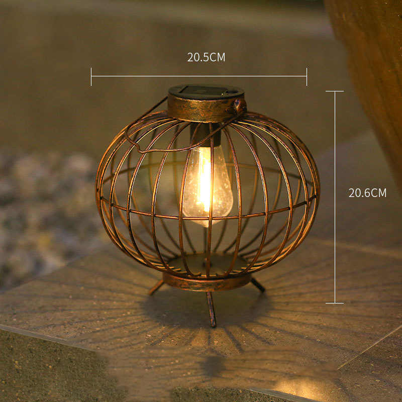 LumiCopper Solar Lantern – Vintage European Outdoor Garden Light with LED & IP44 Weather Protection