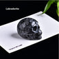 Natural Crystal Skull Semi-precious Stone Carving Crafts Ornaments