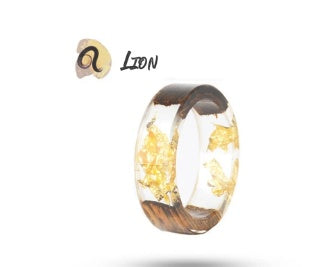 Time Gem Zodiac Epoxy Ring