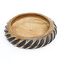 Dannel Edwin Handmade Wooden Bowl with Black Filler – Rustic Mango Wood Elegance