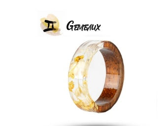 Time Gem Zodiac Epoxy Ring