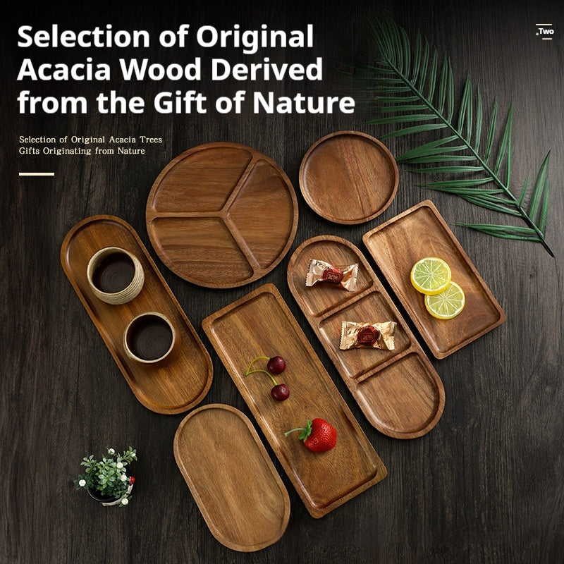 AcaLeaf – Acacia Wood Pallet High-End Plate
