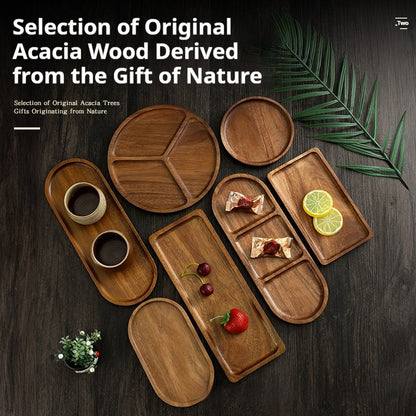 AcaLeaf – Acacia Wood Pallet High-End Plate