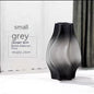 Averin Studio Modern Minimalist Small Whirlwind Porcelain Glass Vase – Decorative Painted Glass Flower Vase