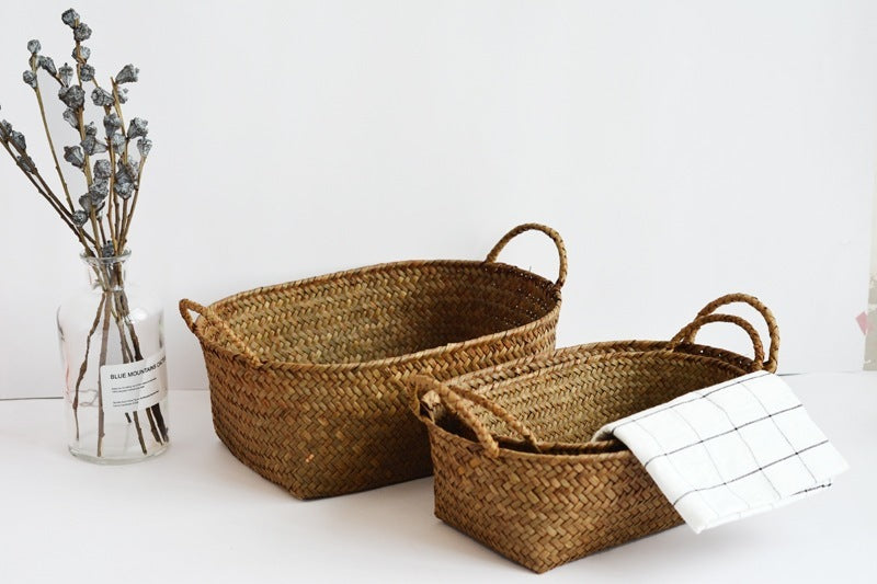 Seagrass Woven Top Table basket