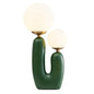Two-arm decorative table lamp