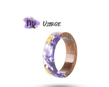 Time Gem Zodiac Epoxy Ring