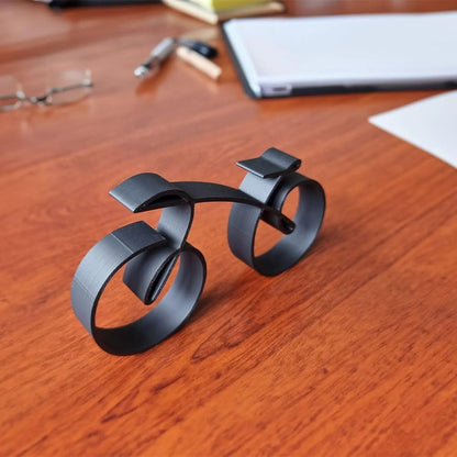 Cyclora Black Iron Bicycle Sculpture – Modern Table Ornament, Perfect Valentine’s Gift
