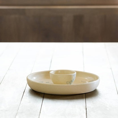 Ceraviso Serve – Handcrafted Ceramic Chip and Dip Bowl Set of 2