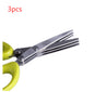 HerbiCut Multi-Layer Stainless Steel Kitchen Scissors – Quick Cutting Tool for Herbs, Onions, Seaweed & Spices