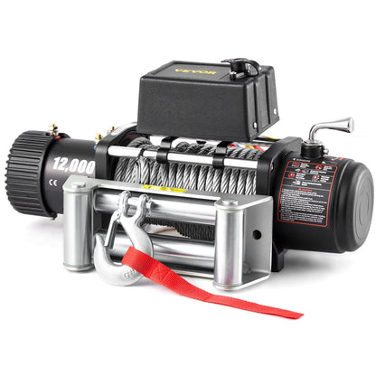 Truck Winch 12000lbs Electric Winch 85ft 26m Steel Cable 12V Remote Control