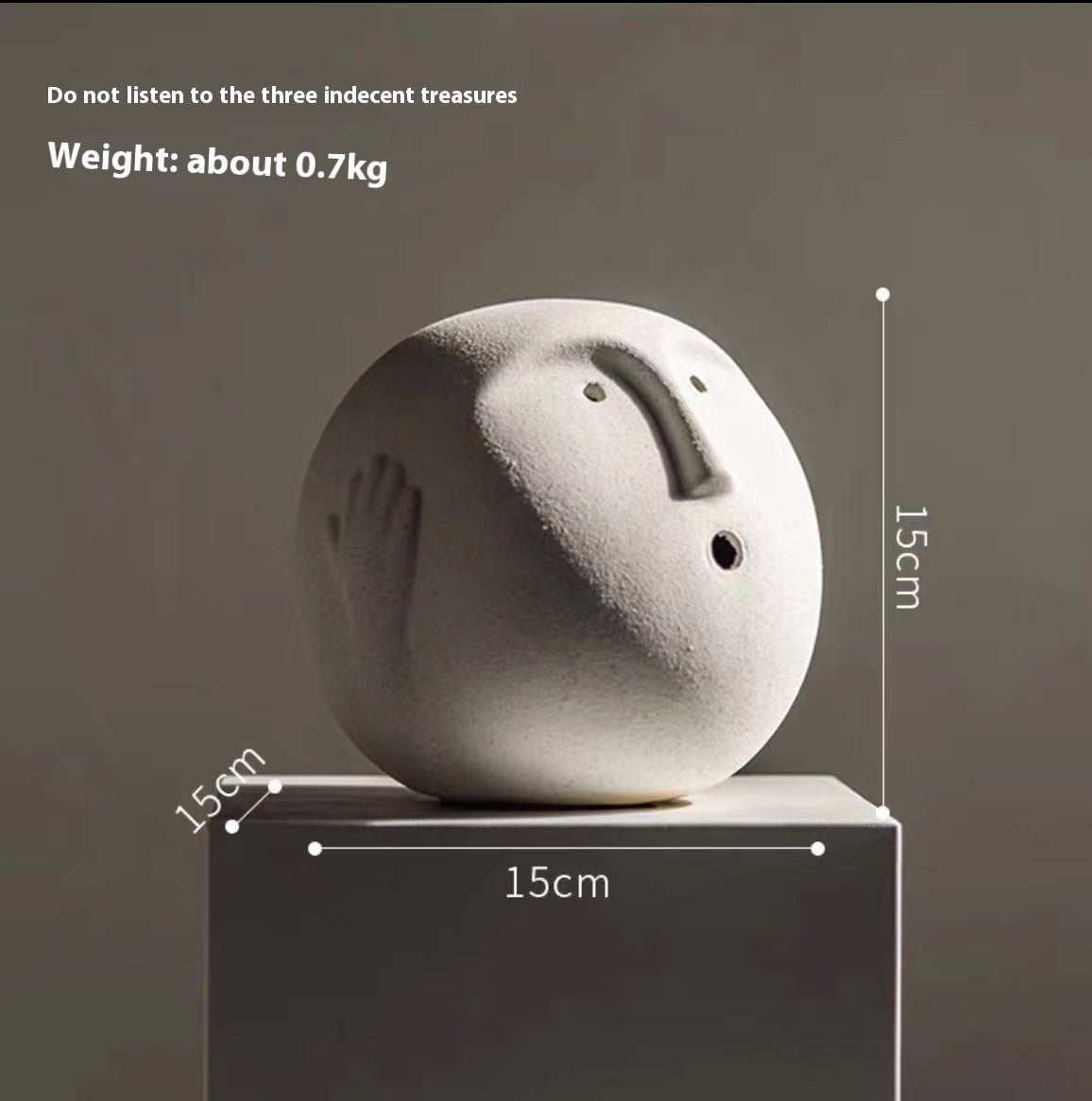 Liora Sanbao Resin Collection – Luxury Modern Table Ornaments with Three Wise Figures & Expression Boxes - Tavira Store | A Luxario Labs Ltd Brand. 