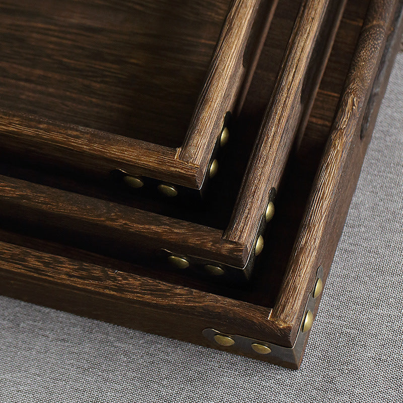 HeritageCraft Tray – Antique Tung Wood Handmade Tray