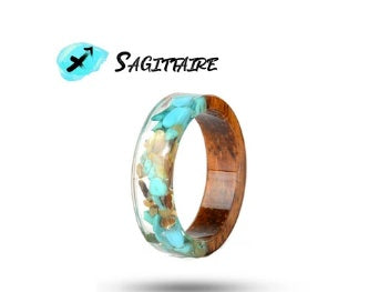 Time Gem Zodiac Epoxy Ring