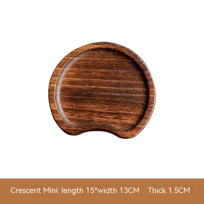 Aokami Japanese Leaf-Shaped Wooden Tray