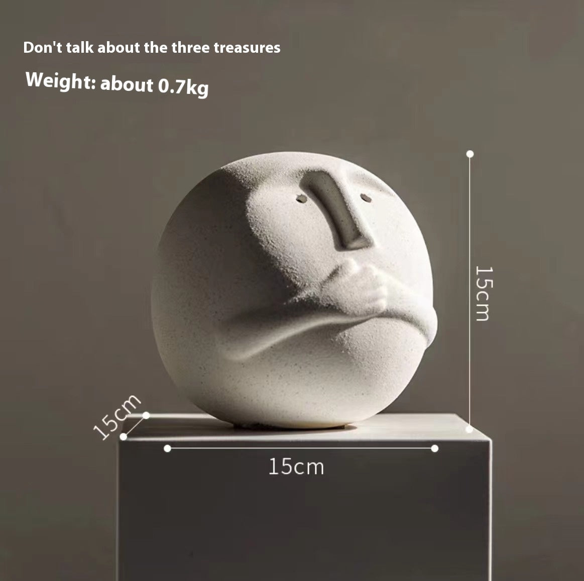 Liora Sanbao Resin Collection – Luxury Modern Table Ornaments with Three Wise Figures & Expression Boxes - Tavira Store | A Luxario Labs Ltd Brand. 