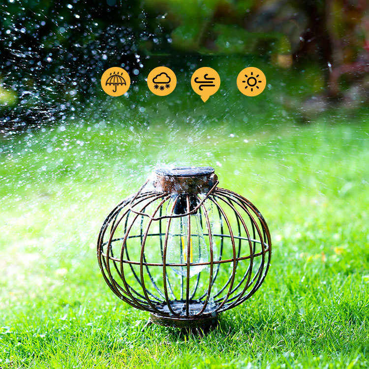 LumiCopper Solar Lantern – Vintage European Outdoor Garden Light with LED & IP44 Weather Protection