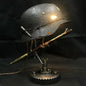 Crafts Decorations Classical War Helmet  Relic Lamp