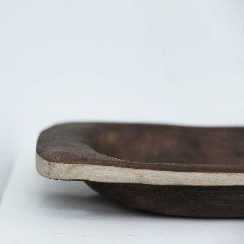 Wooden Tray Coffee Table High-end Fruit Basin Wooden Creative Tray Decoration