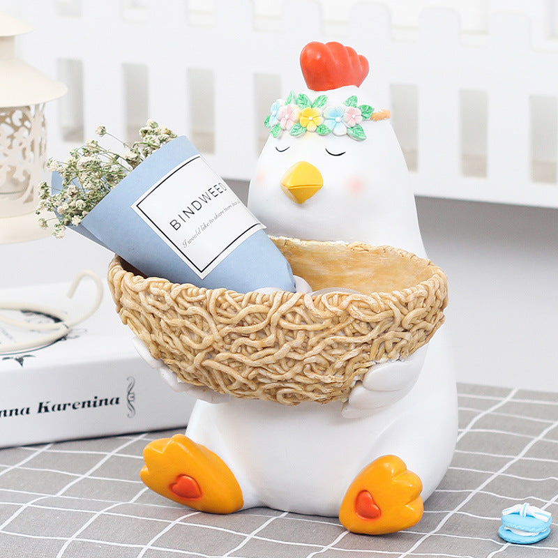 Creative Animal Pattern Storage Tray for Desktop Stand