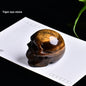 Natural Crystal Skull Semi-precious Stone Carving Crafts Ornaments