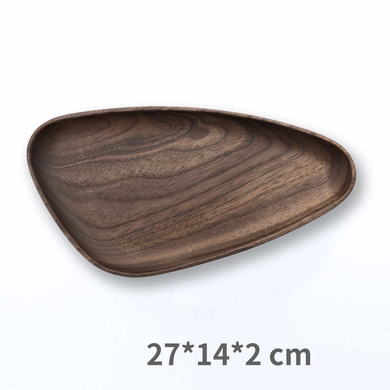 Black Walnut Dried Fruit Plate – Premium Solid Wood Serving Tray.