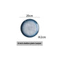 Retro Ceramic Shallow Plate Creative Color Glaze Plate Dish